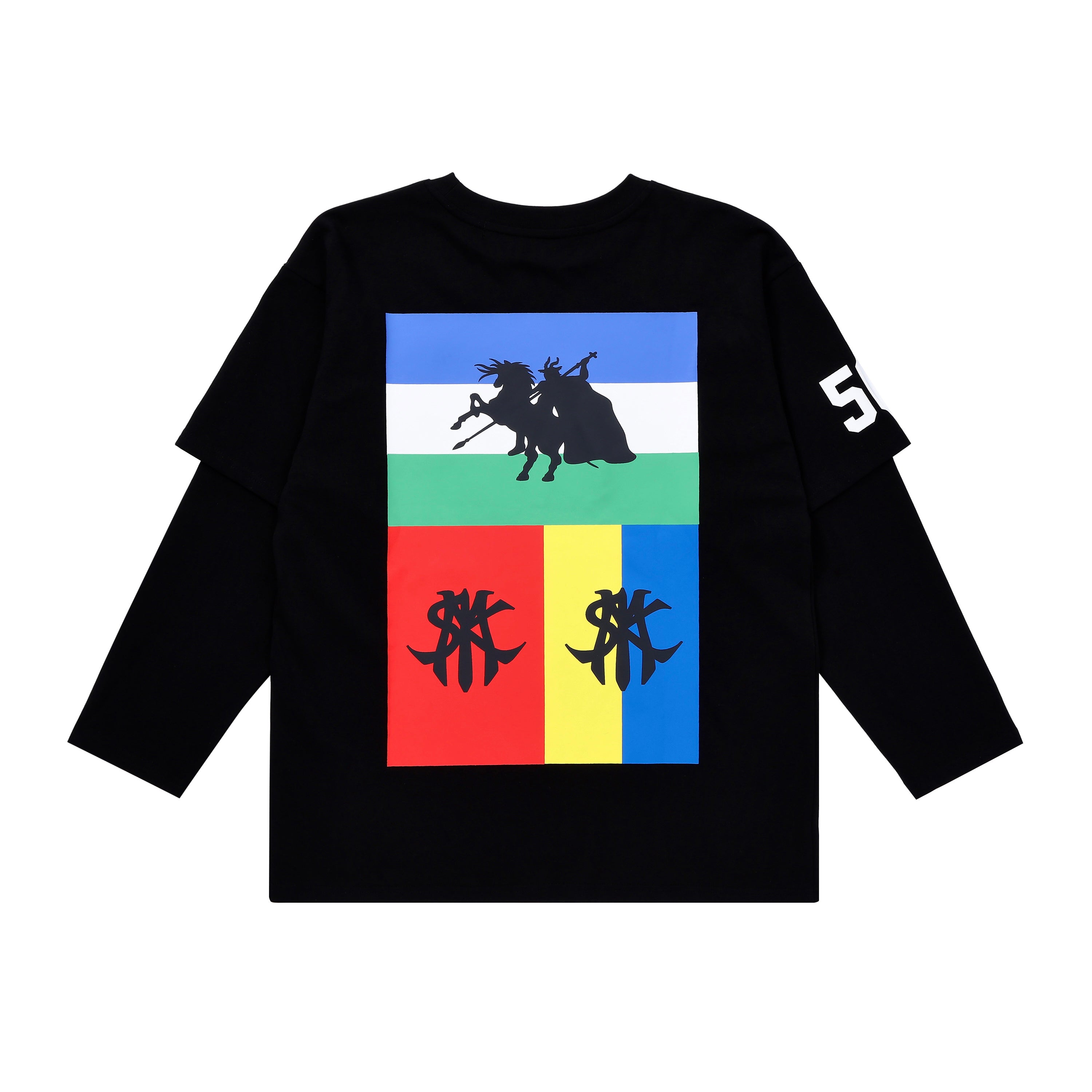 ”Flags" Layered Shirt