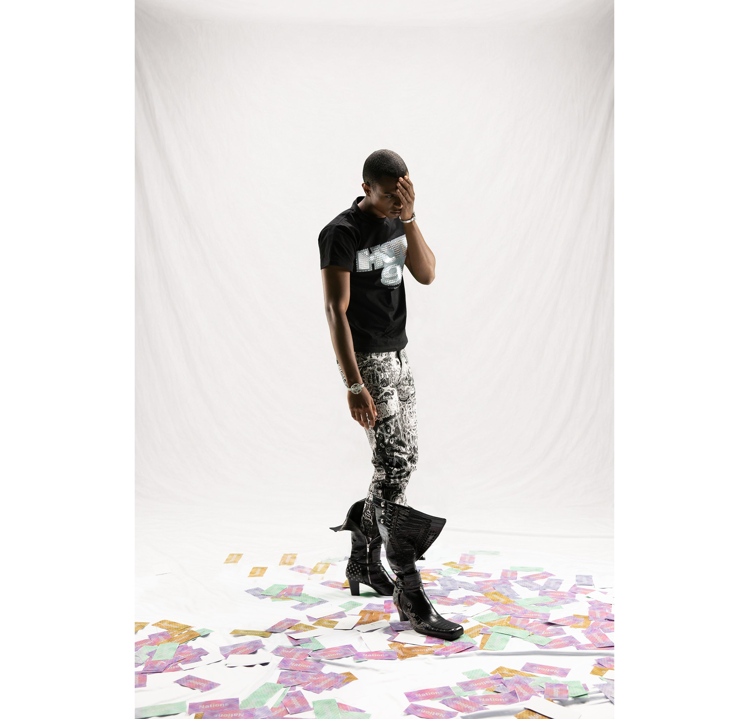 "HOT 91" Tee Black
