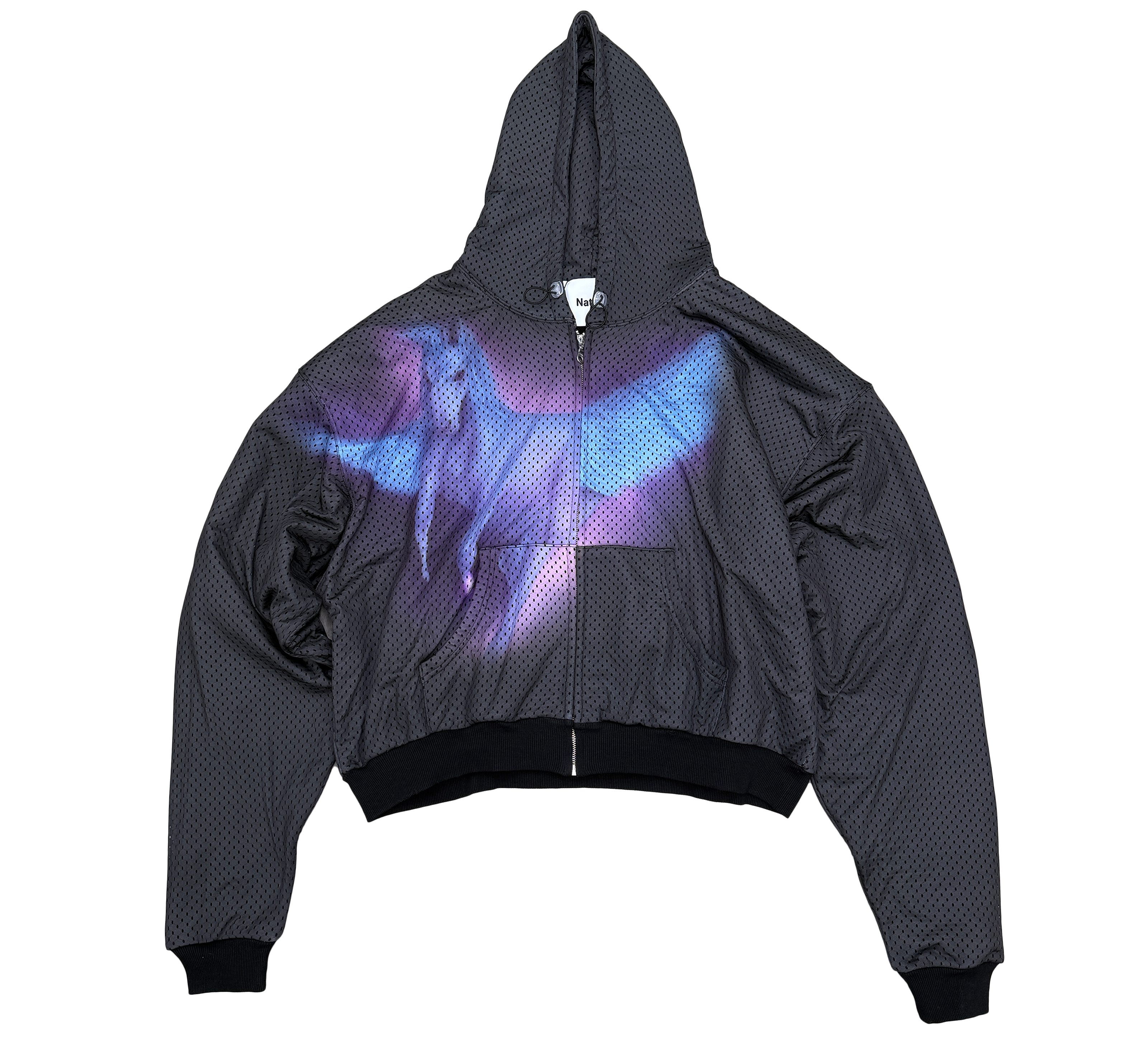 Pegasus Mesh Jersey Hoodie Black