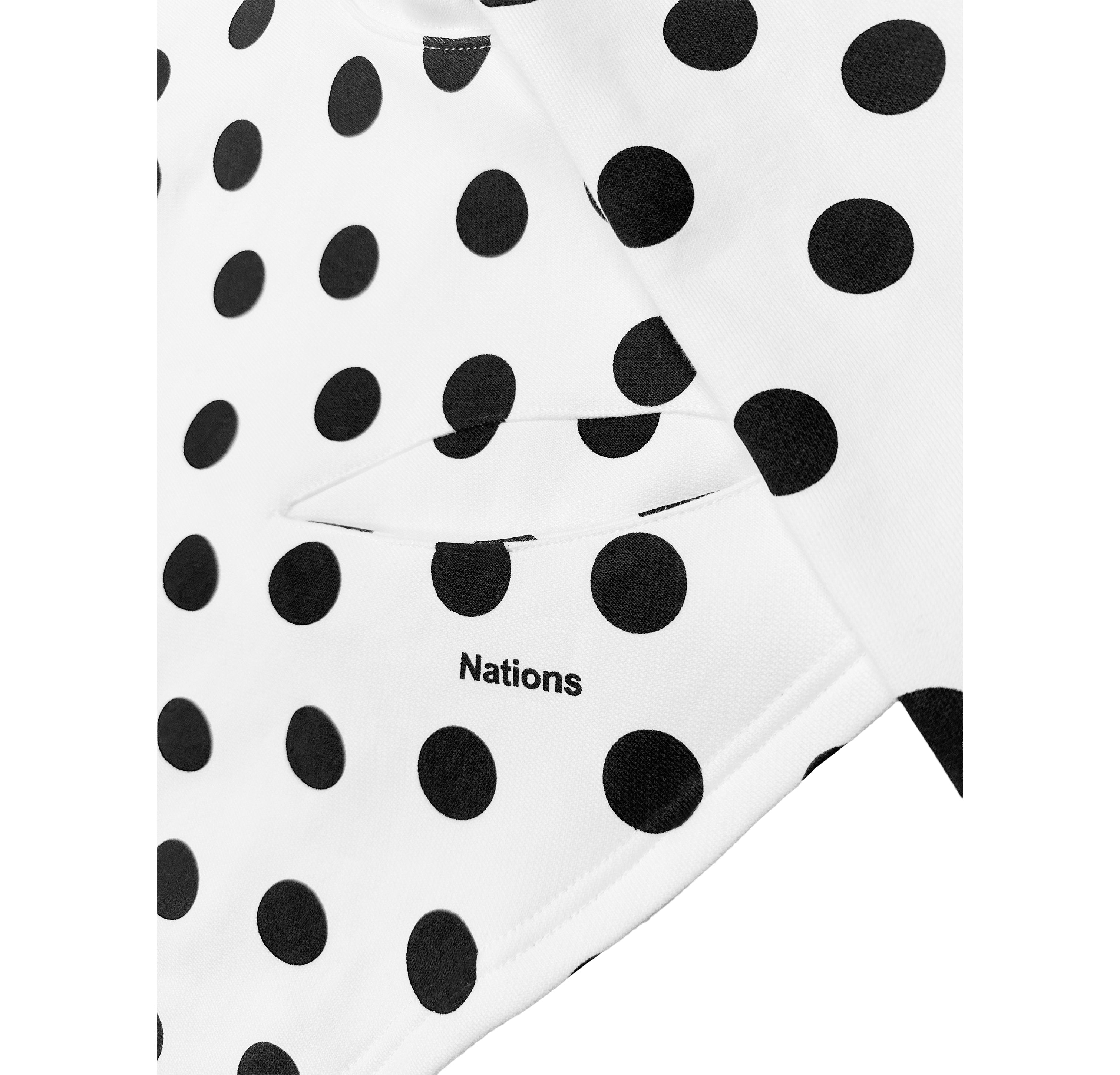 Cropped Cocoon Polka Hoodie