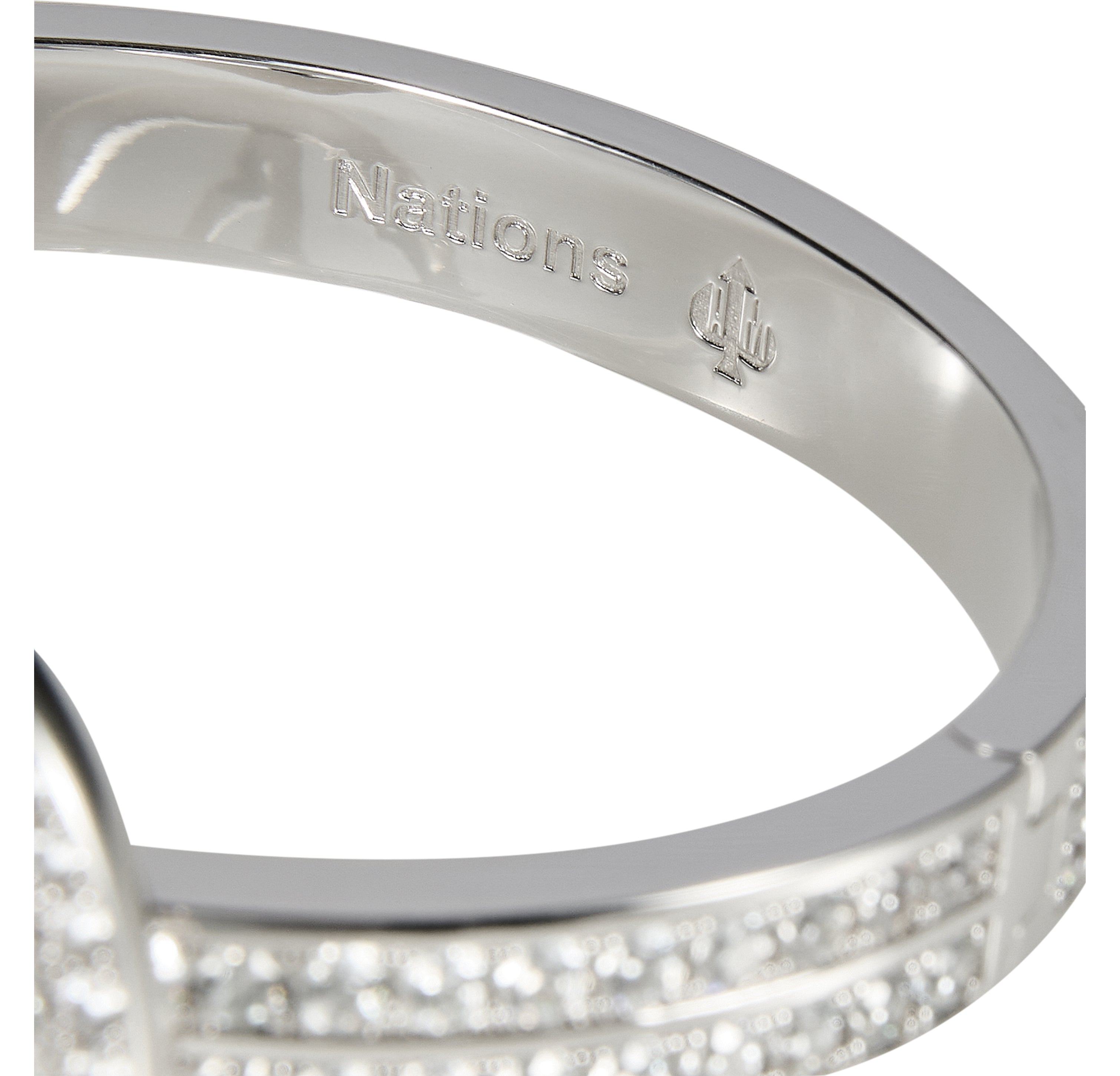Nations X AM “Nations Wrist” Bracelet White Gold