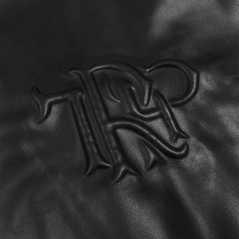 Trap Bondage Leather Jacket Black