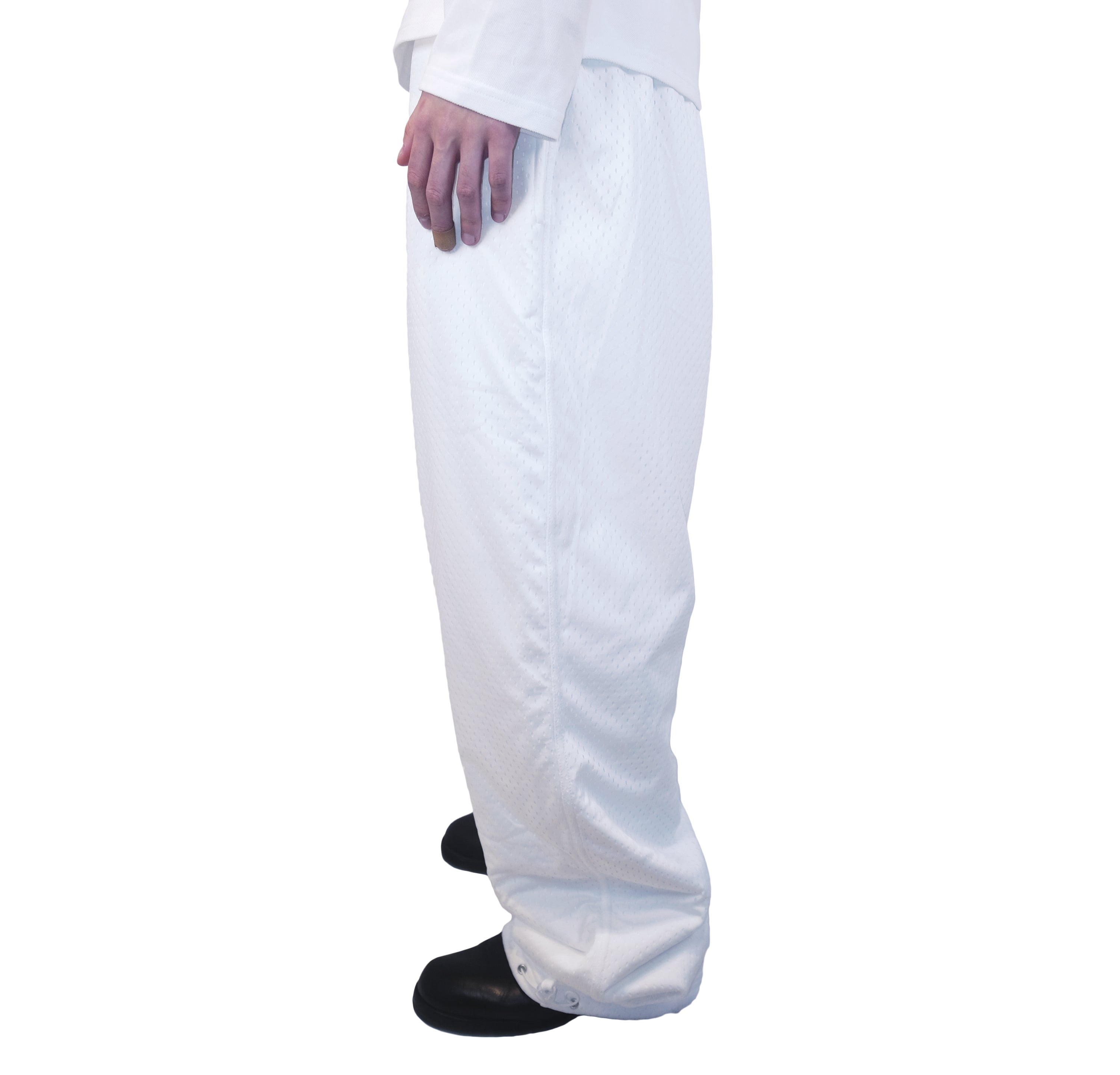 Mesh Jersey Pants White